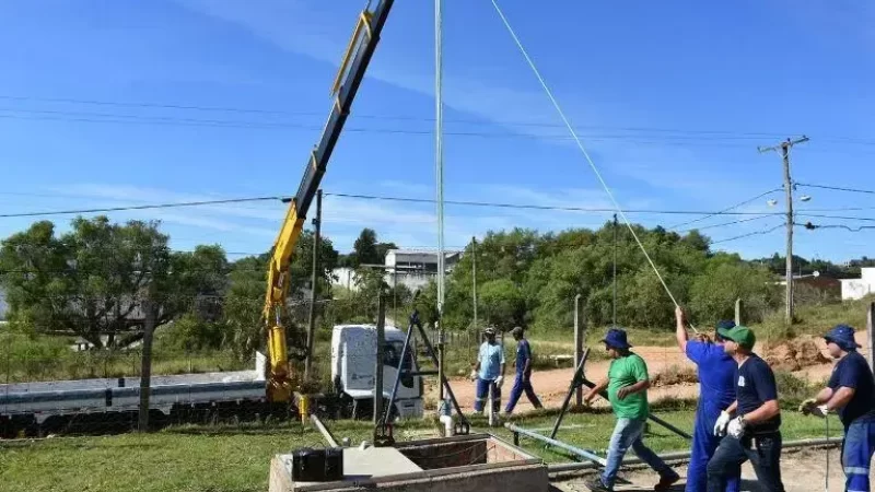 Desinfecção de poços artesianos